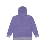 6779 LAT Harborside Mélange French Terry Hooded Pullover Purple Melange