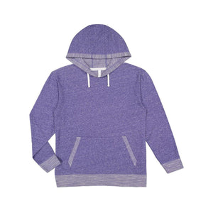 6779 LAT Harborside Mélange French Terry Hooded Pullover Purple Melange