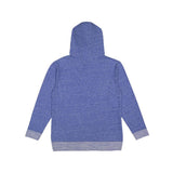 6779 LAT Harborside Mélange French Terry Hooded Pullover Royal Melange