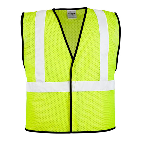 1571-1572 Kishigo Hook & Loop Mesh Vest Lime