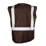 B120-131 Kishigo EV Series® Enhanced Visibility Non-ANSI Vest Brown - 128