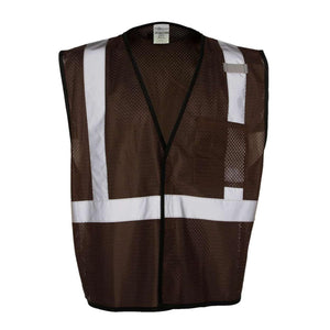 B120-131 Kishigo EV Series® Enhanced Visibility Non-ANSI Vest Brown - 128