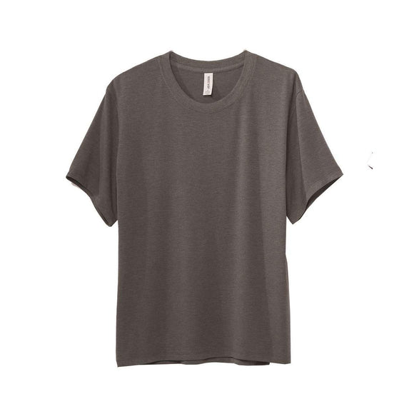 45WR JERZEES Women's Modal Stretch Boyfriend T-Shirt Charcoal Heather