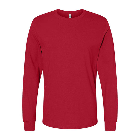 IC47LSR Fruit of the Loom Unisex Iconic Long Sleeve T-Shirt True Red