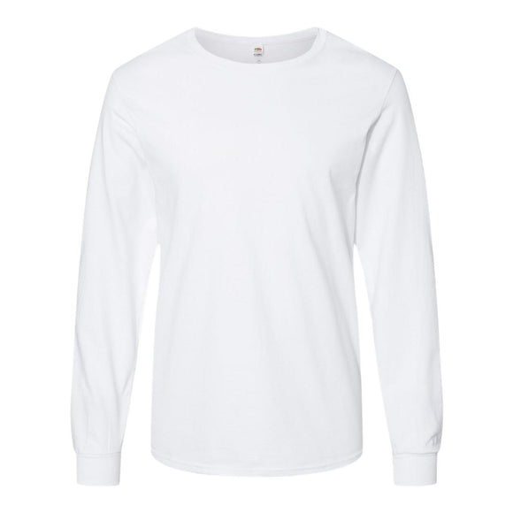 IC47LSR Fruit of the Loom Unisex Iconic Long Sleeve T-Shirt White