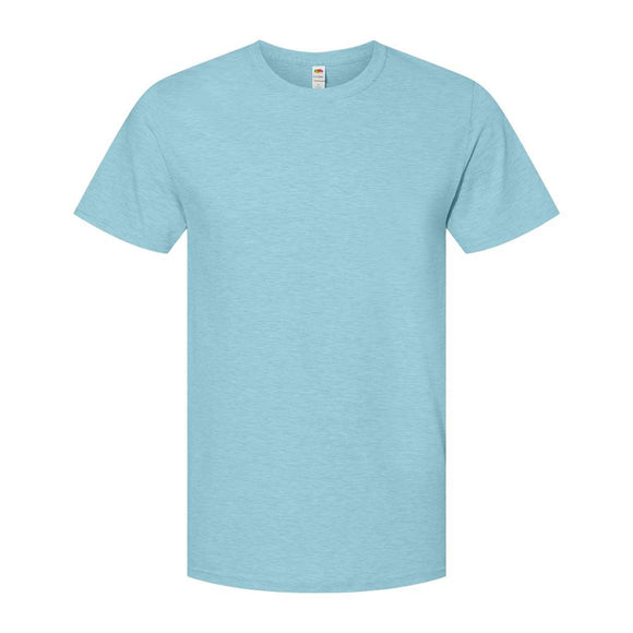 IC47MR Fruit of the Loom Unisex Iconic T-Shirt Aqua Velvet Heather