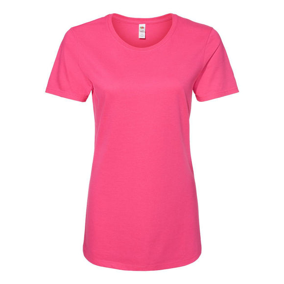 IC47WR Fruit of the Loom Women's Iconic T-Shirt Cyber Pink