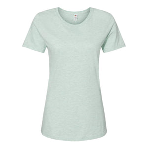 IC47WR Fruit of the Loom Women's Iconic T-Shirt Mint To Be Heather