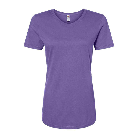 IC47WR Fruit of the Loom Women's Iconic T-Shirt Retro Heather Purple