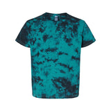 20BCR Dyenomite Youth Crystal Tie-Dyed T-Shirt Black/ Teal