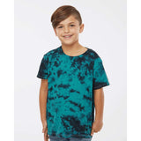 20BCR Dyenomite Youth Crystal Tie-Dyed T-Shirt Black/ Teal