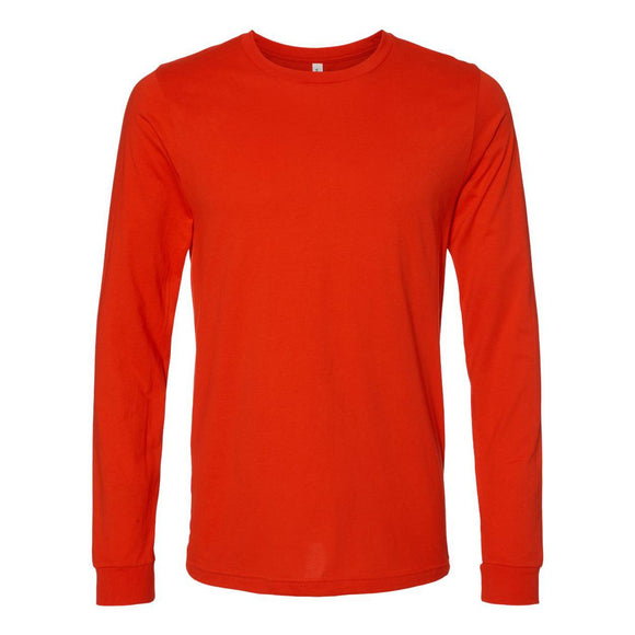 3501 BELLA + CANVAS Unisex Jersey Long Sleeve Tee Poppy