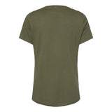 6405 BELLA + CANVAS Women’s Relaxed Jersey V-Neck Tee Military Green