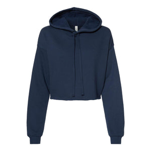 7502 BELLA + CANVAS Women's Crop Fleece Hoodie Navy