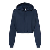 7502 BELLA + CANVAS Women's Crop Fleece Hoodie Navy