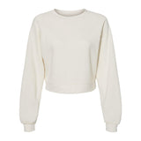 7505 BELLA + CANVAS Women's Raglan Pullover Fleece Vintage White