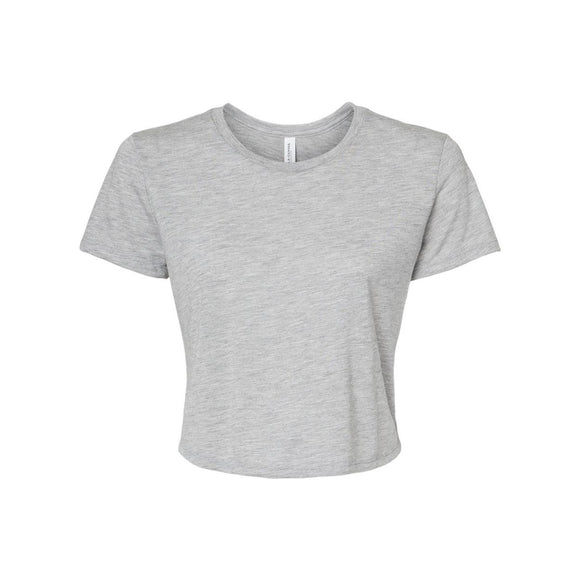 8882 BELLA + CANVAS Women’s Flowy Crop Tee Athletic Heather