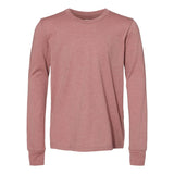 3501Y BELLA + CANVAS Youth Jersey Long Sleeve Tee Heather Mauve