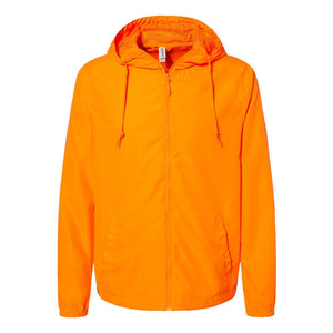 EXP54LWZ Independent Trading Co. Lightweight Windbreaker Full-Zip Jacket Safety Orange