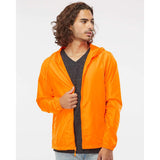 EXP54LWZ Independent Trading Co. Lightweight Windbreaker Full-Zip Jacket Safety Orange