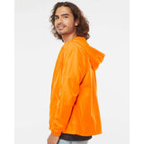 EXP54LWZ Independent Trading Co. Lightweight Windbreaker Full-Zip Jacket Safety Orange