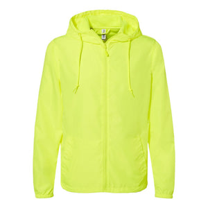 EXP54LWZ Independent Trading Co. Lightweight Windbreaker Full-Zip Jacket Safety Yellow