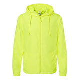 EXP54LWZ Independent Trading Co. Lightweight Windbreaker Full-Zip Jacket Safety Yellow