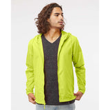 EXP54LWZ Independent Trading Co. Lightweight Windbreaker Full-Zip Jacket Safety Yellow