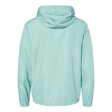 EXP54LWZ Independent Trading Co. Lightweight Windbreaker Full-Zip Jacket Aqua/ White Zipper