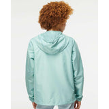 EXP54LWZ Independent Trading Co. Lightweight Windbreaker Full-Zip Jacket Aqua/ White Zipper