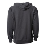 SS1000 Independent Trading Co. Icon Lightweight Loopback Terry Hooded Sweatshirt Charcoal Heather