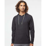 SS1000 Independent Trading Co. Icon Lightweight Loopback Terry Hooded Sweatshirt Charcoal Heather