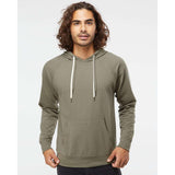 SS1000 Independent Trading Co. Icon Lightweight Loopback Terry Hooded Sweatshirt Olive