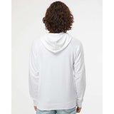 SS1000 Independent Trading Co. Icon Lightweight Loopback Terry Hooded Sweatshirt White