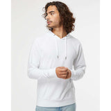 SS1000 Independent Trading Co. Icon Lightweight Loopback Terry Hooded Sweatshirt White