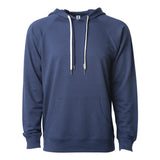 SS1000 Independent Trading Co. Icon Lightweight Loopback Terry Hooded Sweatshirt Indigo