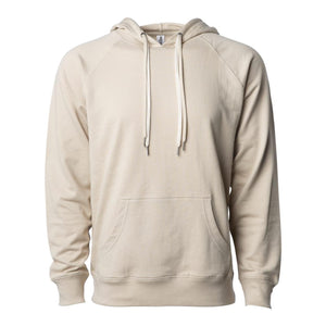 SS1000 Independent Trading Co. Icon Lightweight Loopback Terry Hooded Sweatshirt Sand