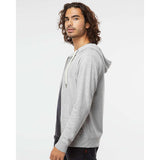 SS1000Z Independent Trading Co. Icon Lightweight Loopback Terry Full-Zip Hooded Sweatshirt Athletic Heather