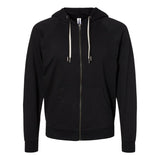 SS1000Z Independent Trading Co. Icon Lightweight Loopback Terry Full-Zip Hooded Sweatshirt Black