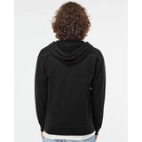 SS1000Z Independent Trading Co. Icon Lightweight Loopback Terry Full-Zip Hooded Sweatshirt Black