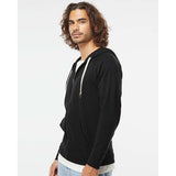 SS1000Z Independent Trading Co. Icon Lightweight Loopback Terry Full-Zip Hooded Sweatshirt Black