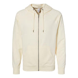 SS1000Z Independent Trading Co. Icon Lightweight Loopback Terry Full-Zip Hooded Sweatshirt Bone