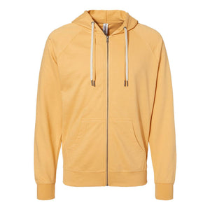 SS1000Z Independent Trading Co. Icon Lightweight Loopback Terry Full-Zip Hooded Sweatshirt Harvest Gold