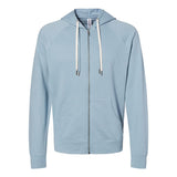 SS1000Z Independent Trading Co. Icon Lightweight Loopback Terry Full-Zip Hooded Sweatshirt Misty Blue