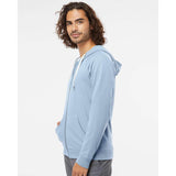 SS1000Z Independent Trading Co. Icon Lightweight Loopback Terry Full-Zip Hooded Sweatshirt Misty Blue