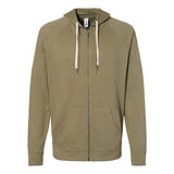 SS1000Z Independent Trading Co. Icon Lightweight Loopback Terry Full-Zip Hooded Sweatshirt Olive