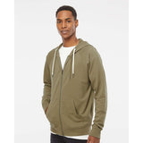 SS1000Z Independent Trading Co. Icon Lightweight Loopback Terry Full-Zip Hooded Sweatshirt Olive