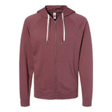 SS1000Z Independent Trading Co. Icon Lightweight Loopback Terry Full-Zip Hooded Sweatshirt Port