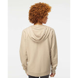 SS1000Z Independent Trading Co. Icon Lightweight Loopback Terry Full-Zip Hooded Sweatshirt Sand