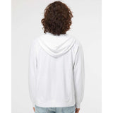 SS1000Z Independent Trading Co. Icon Lightweight Loopback Terry Full-Zip Hooded Sweatshirt White